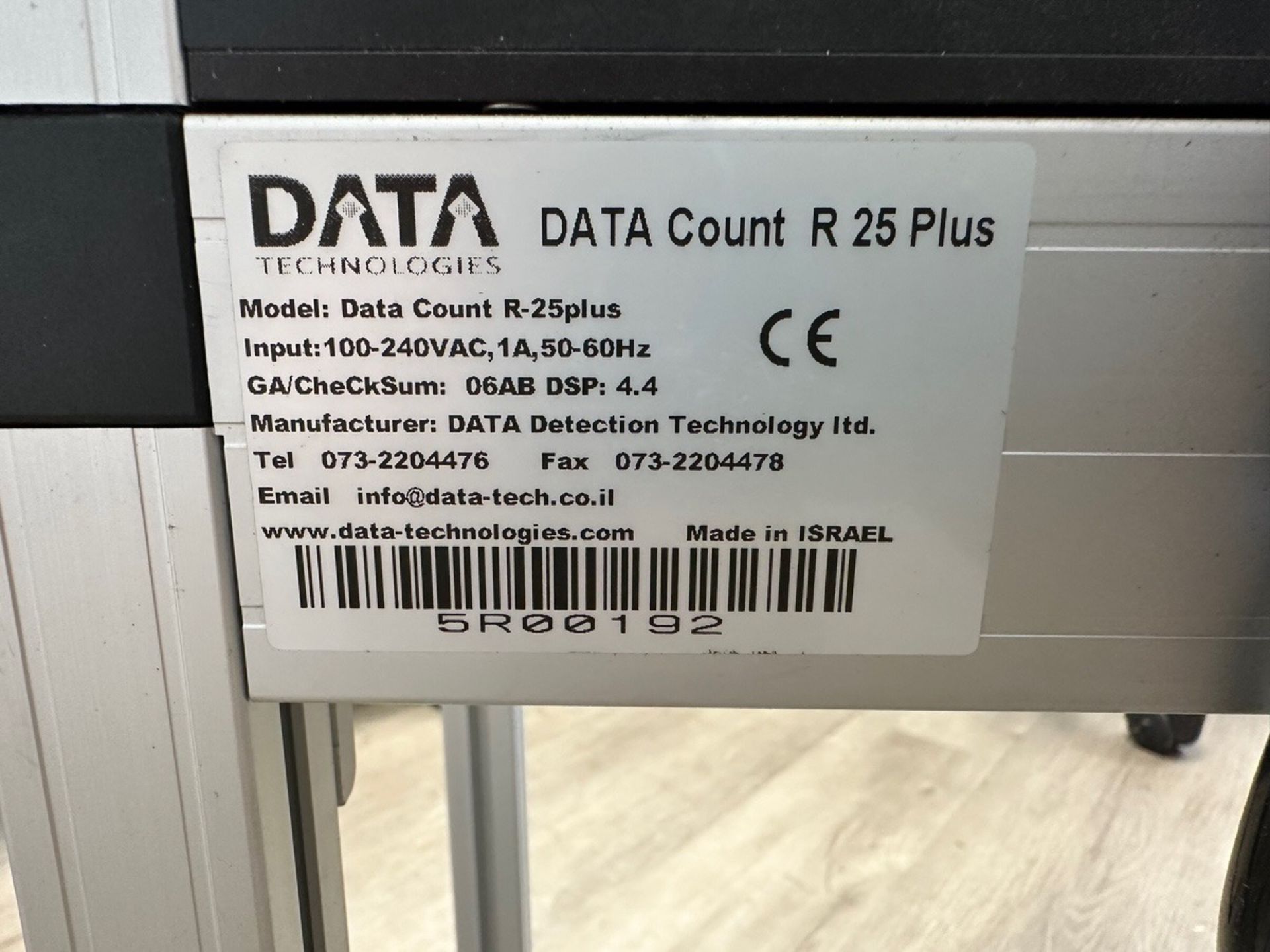 Data Count, Model R-25 Plus, S/N 5R00192 | Rig Fee $85 - Image 5 of 5