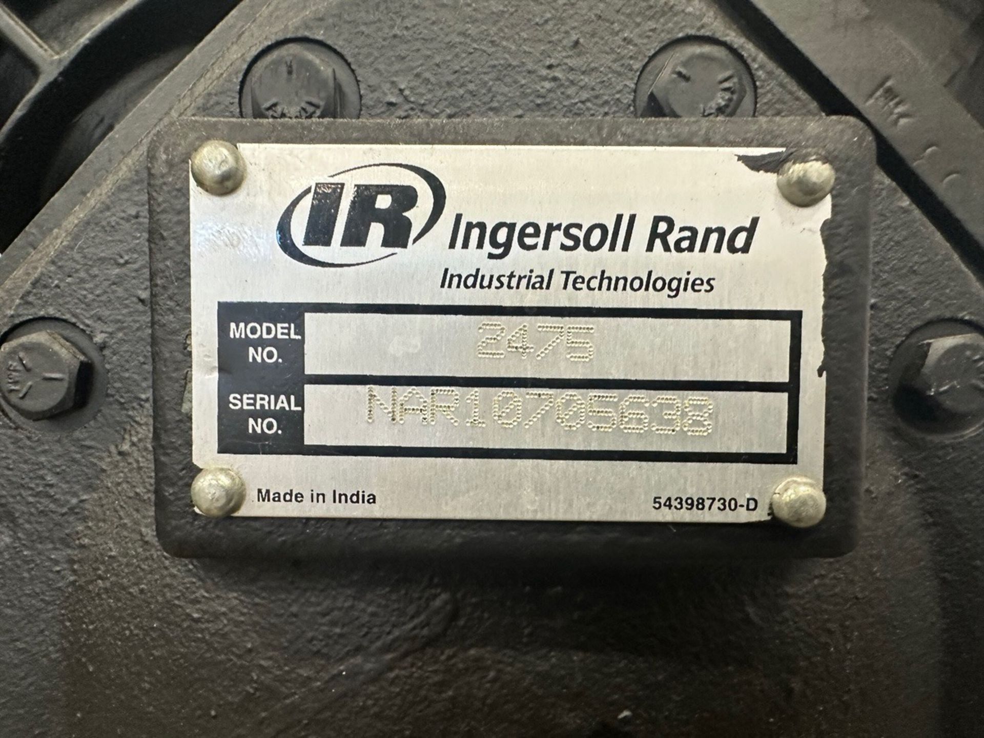 Ingersoll Rand Air Compressor, Model2475N5-V, S/N CBV759885 | Rig Fee $125 - Image 5 of 9