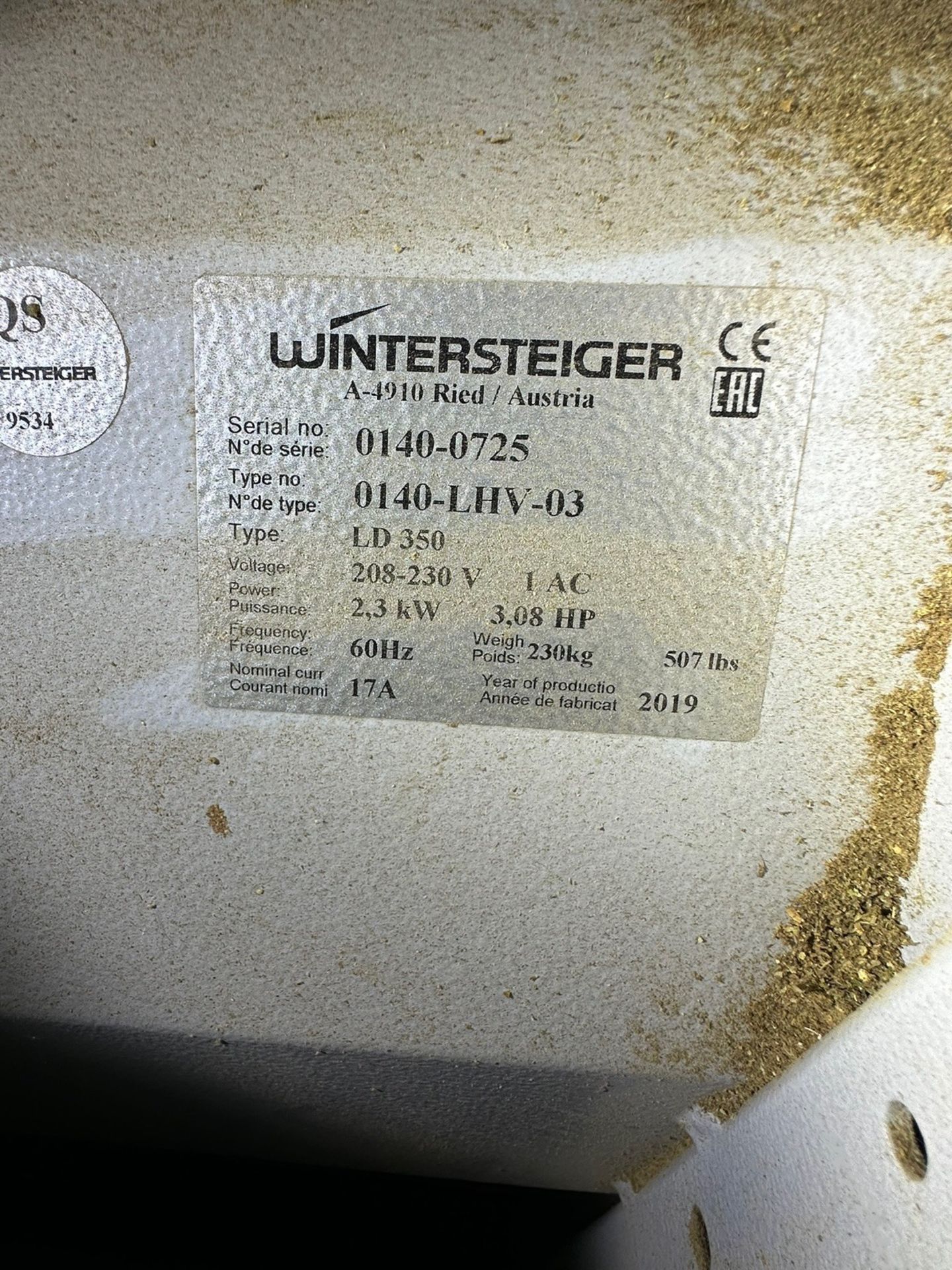 Wintersteiger Grinder, Model LD 350, S/N 0140-0750 | Rig Fee $350 - Image 5 of 5