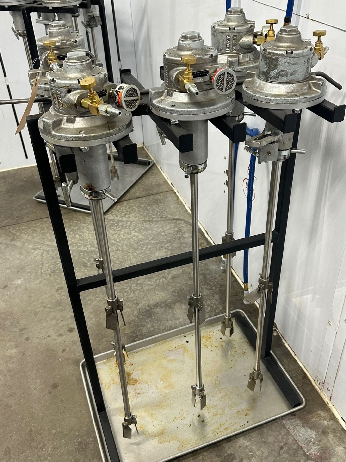 Air Driven Agitators, And Storage Rack, 5 Count | Rig Fee $75 - Image 3 of 5