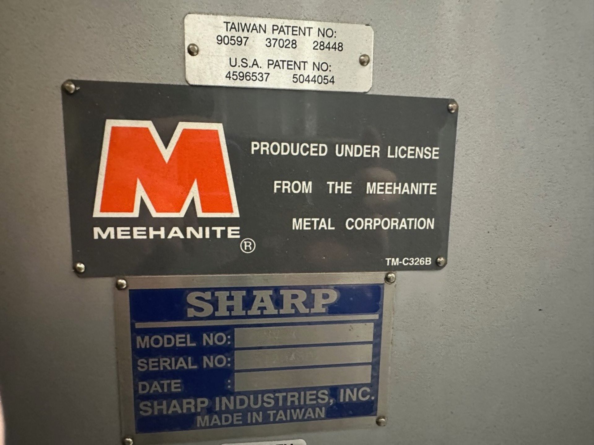 Sharp Variable speed 2 Axes CNC Knee Mill, Model TMV-K, S/N 51204602 | Rig Fee $750 - Image 7 of 8