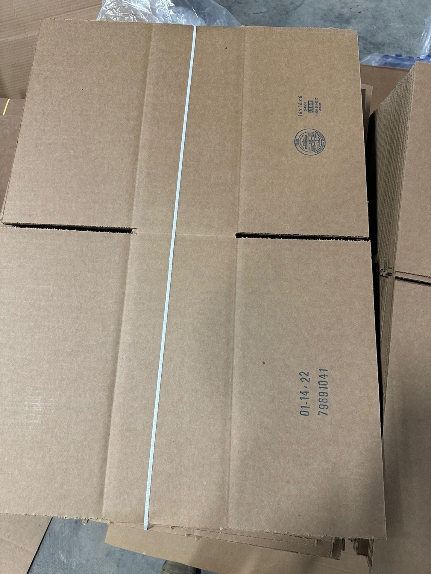 Pallet Of 6''x6''x6'' Uline Boxes | Rig Fee $35 - Image 3 of 4