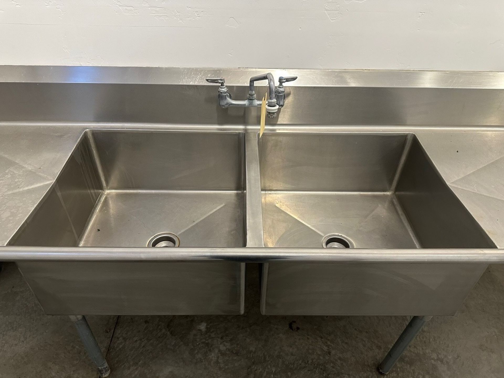 Stainless Steel 2 Basin Wash Sink | Rig Fee $125 - Image 2 of 3