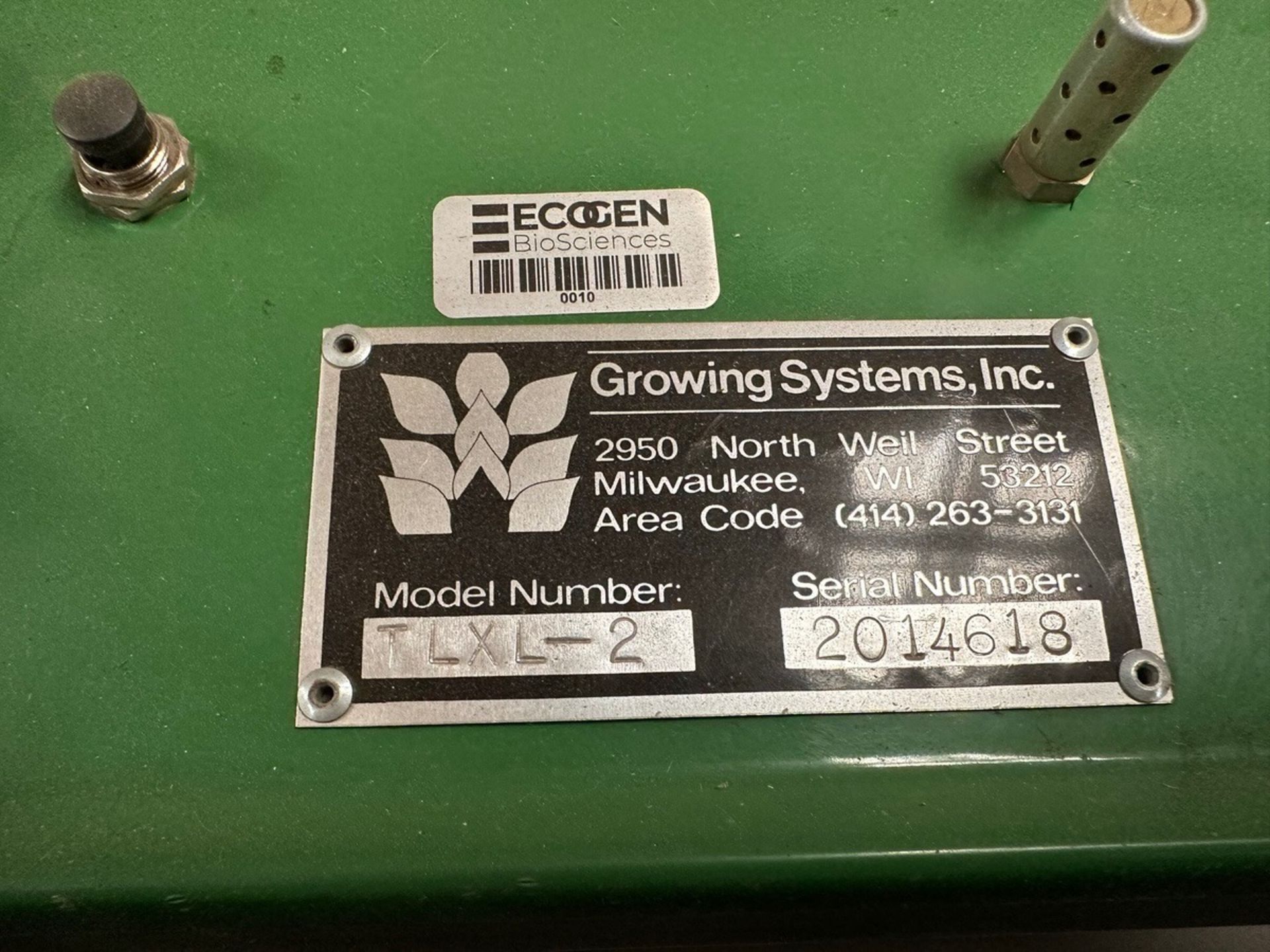 Growing Systems Inc, Seed Separator, Model TLXL-2, S/N 2014618 | Rig Fee $35 - Image 4 of 4