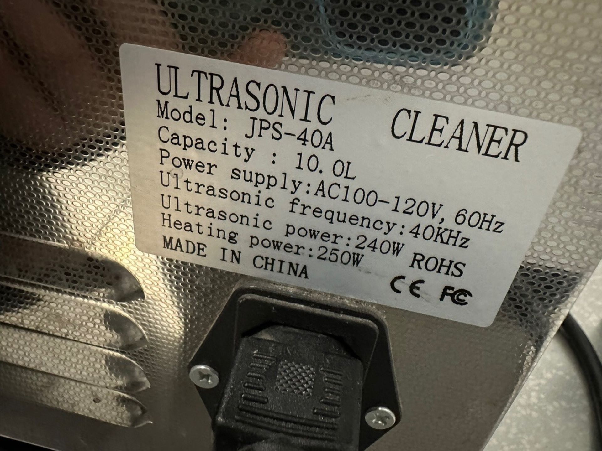 Ultra Sonic Cleaner, Model JPS-40A | Rig Fee $35 - Image 5 of 5