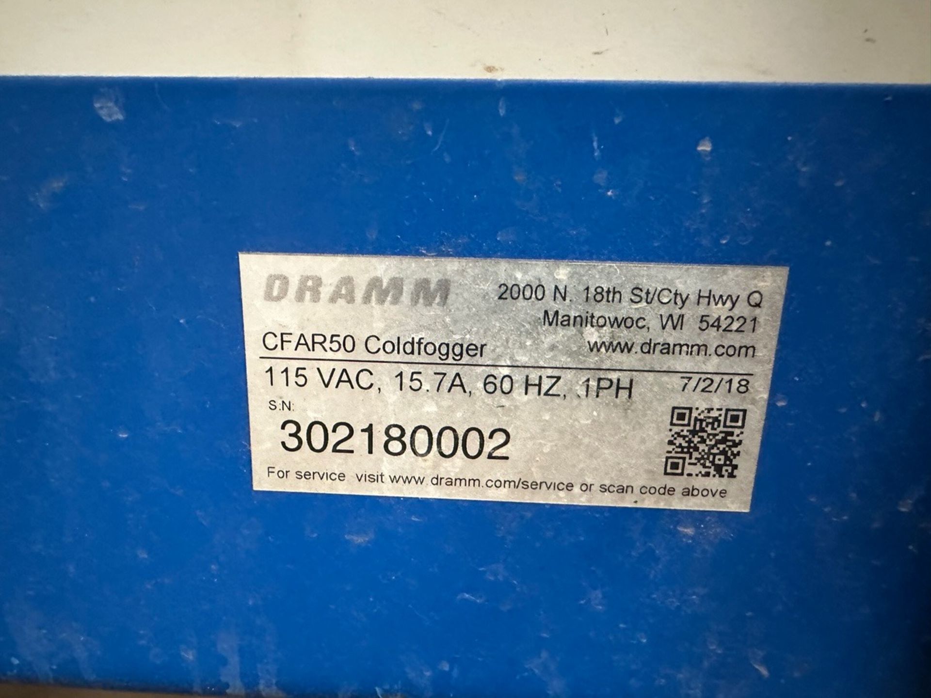 Dramm ColdFogger, Fog Sprayer, Model CFAR50, Cold Fogger, S/N 30218002 | Rig Fee $50 - Image 5 of 5