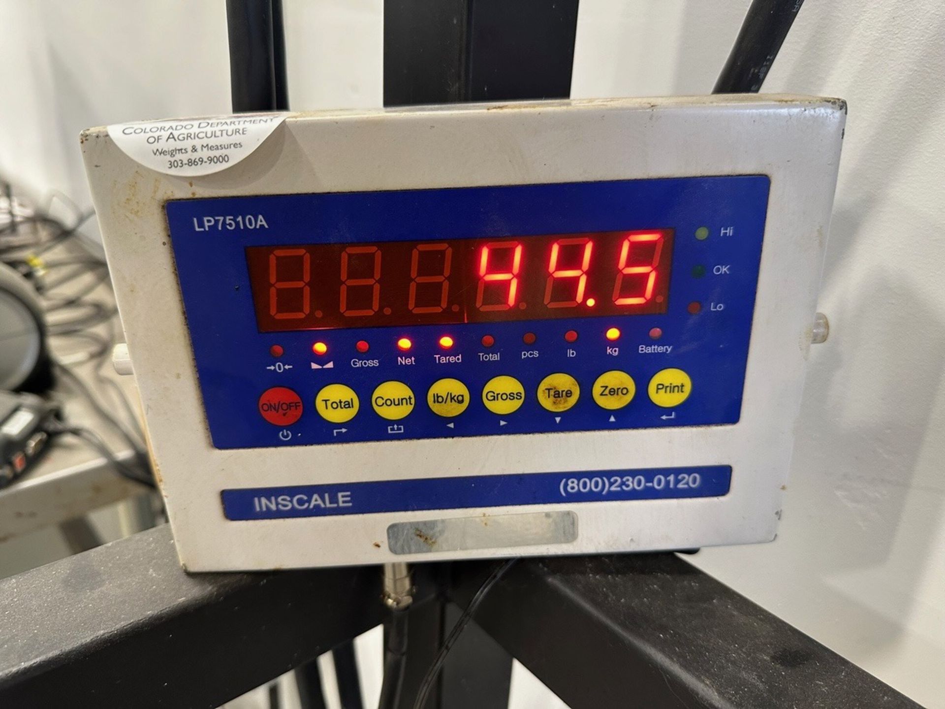 Optima Scale manufacturing, Platform Scale, Model LP7510A, S/N, AE0190917 | Rig Fee $100 - Image 4 of 5