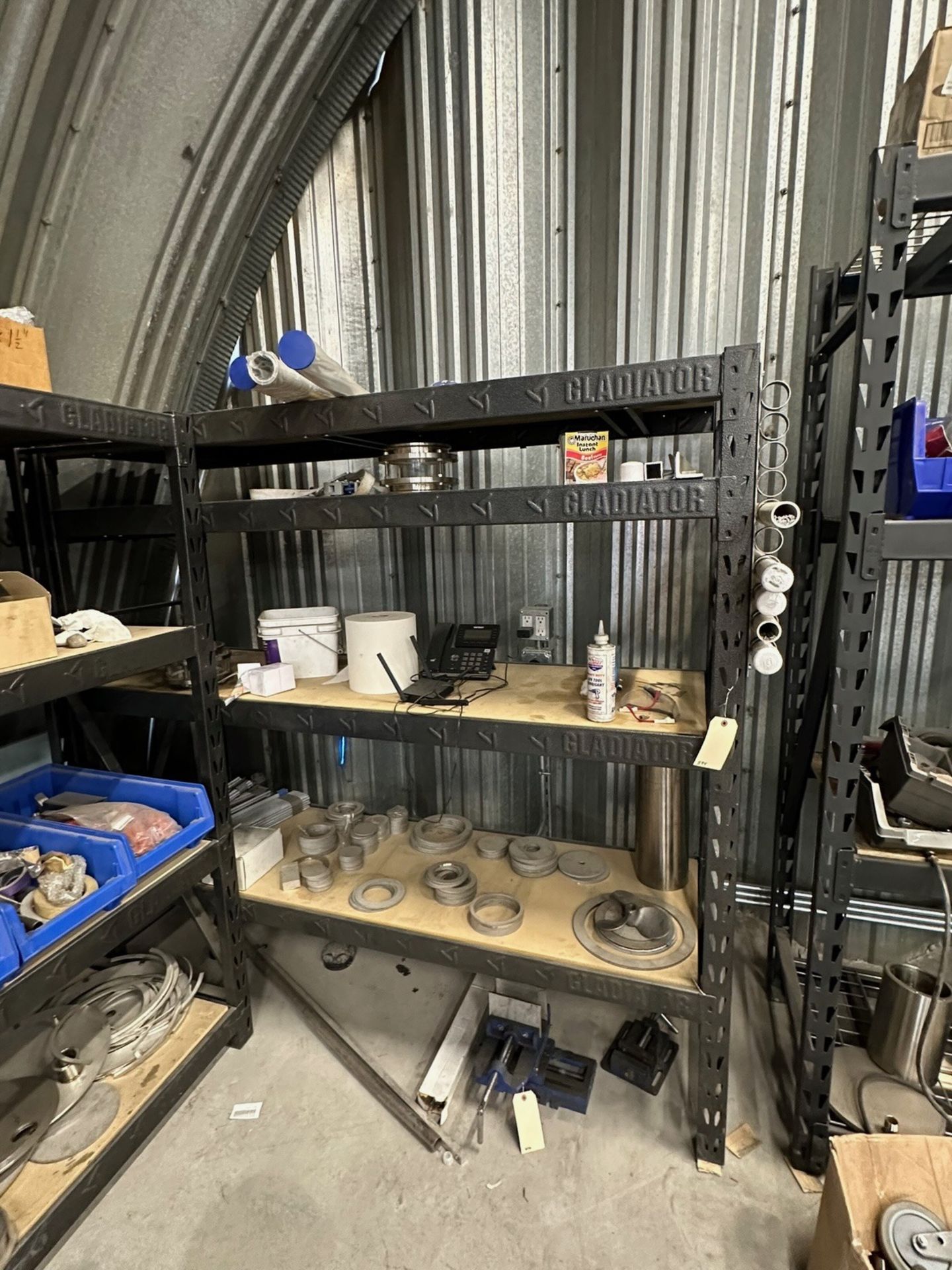 Shelf With Contents, Stainless Steel Fittings | Rig Fee $125