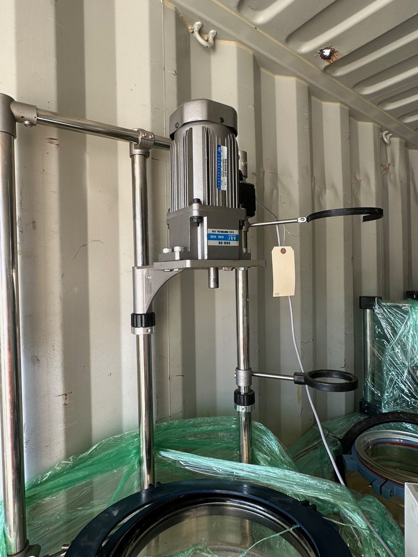 50L Glass Reactor, Jacketed With Agitator | Rig Fee $200 - Image 2 of 5