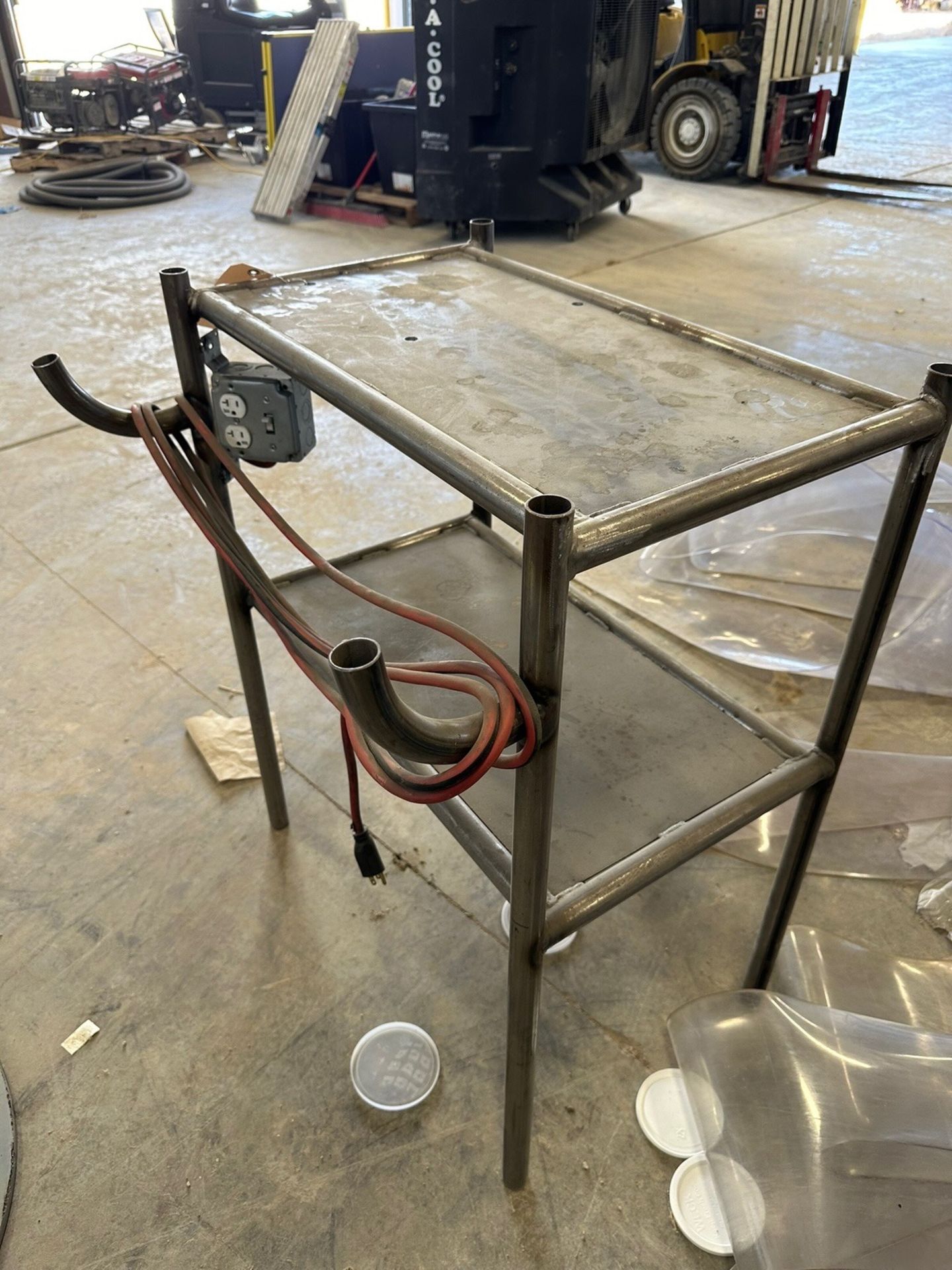 Stainless Steel Workbench With Outlets | Rig Fee $35 - Image 3 of 3