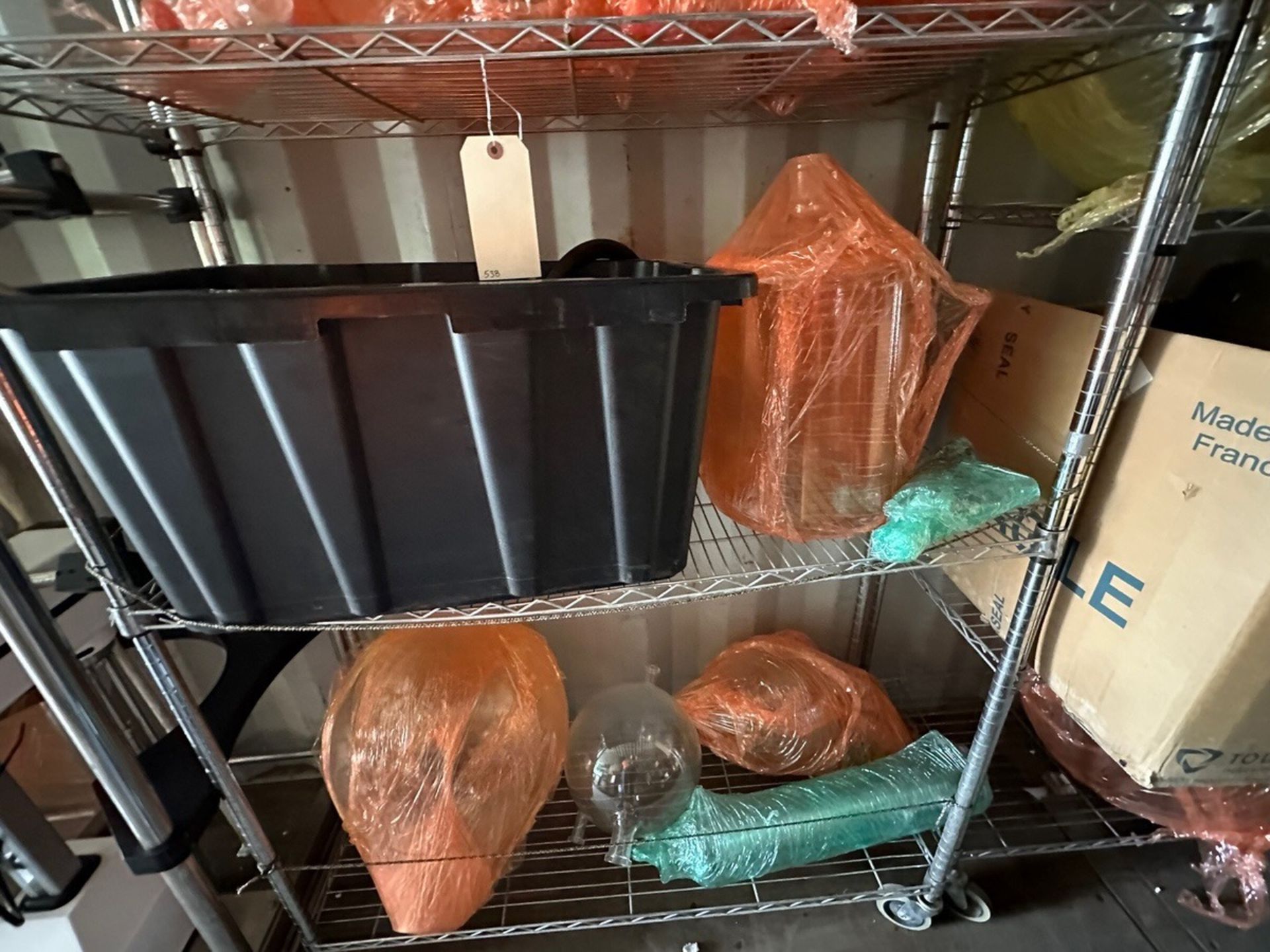 Metro Rack With Contents, Glass Ware | Rig Fee $350 - Image 6 of 11