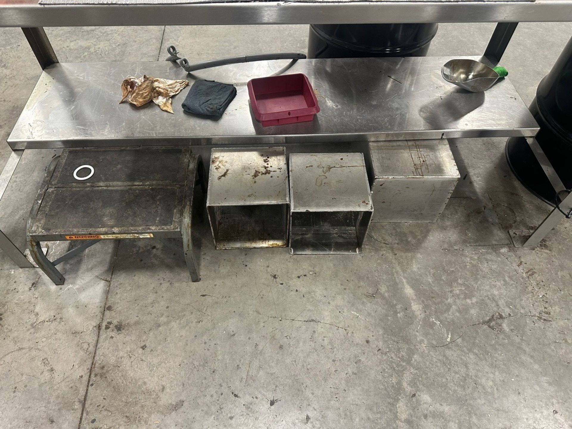 Stainless Steel table With Step Stools | Rig Fee $50 - Image 2 of 4