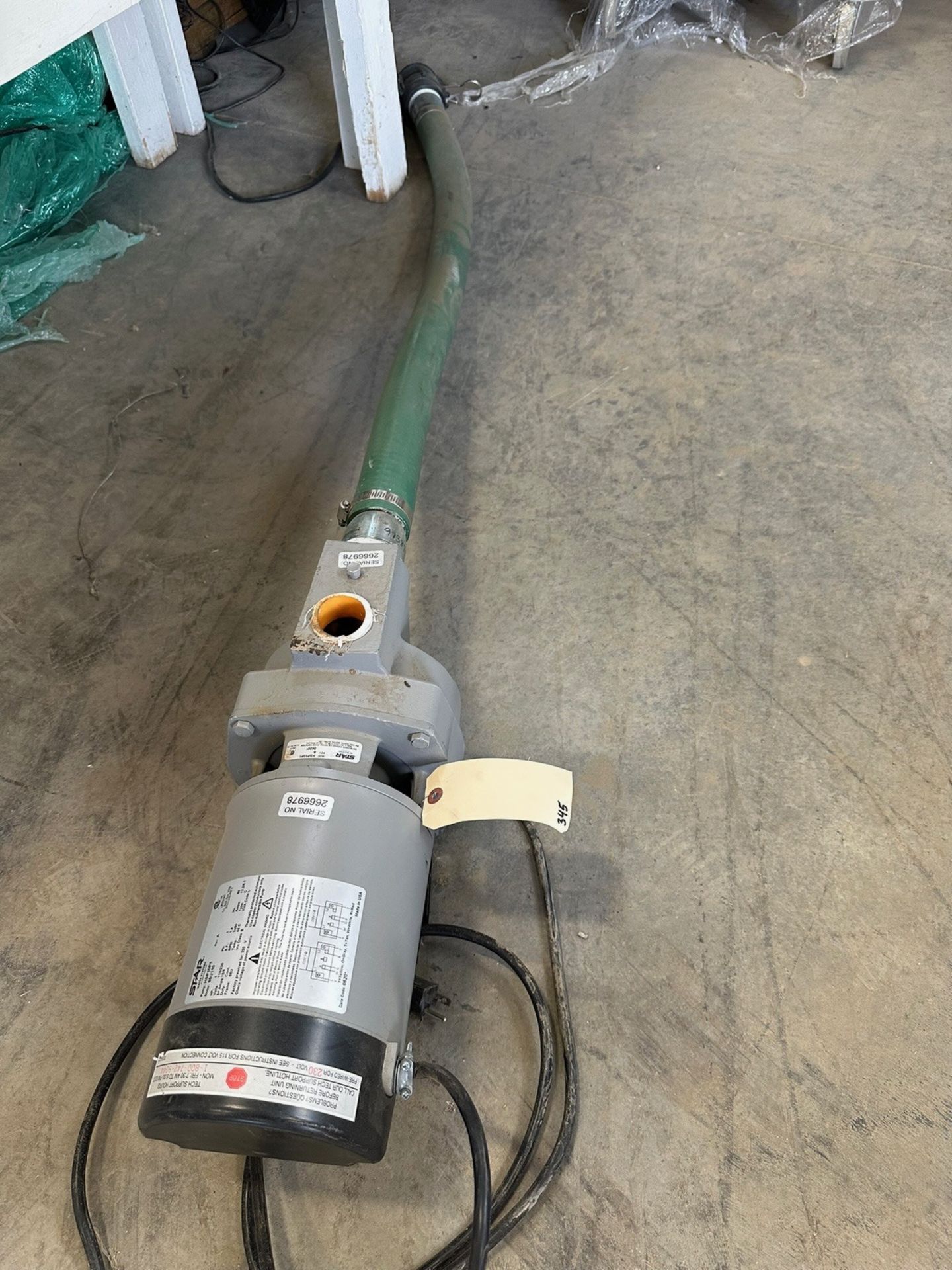 Star Water System Pump With Hose, Model HSP10P1 | Rig Fee $35 - Image 2 of 4