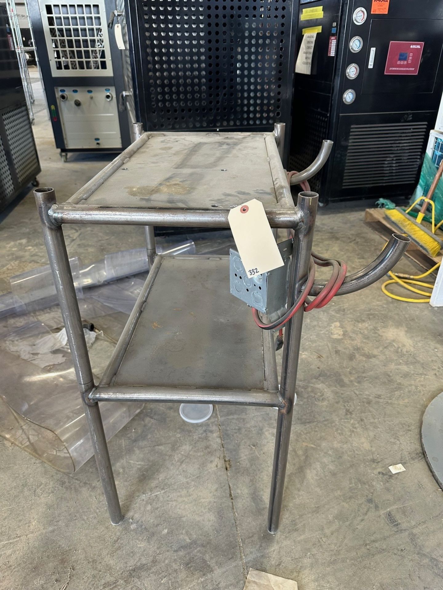 Stainless Steel Workbench With Outlets | Rig Fee $35