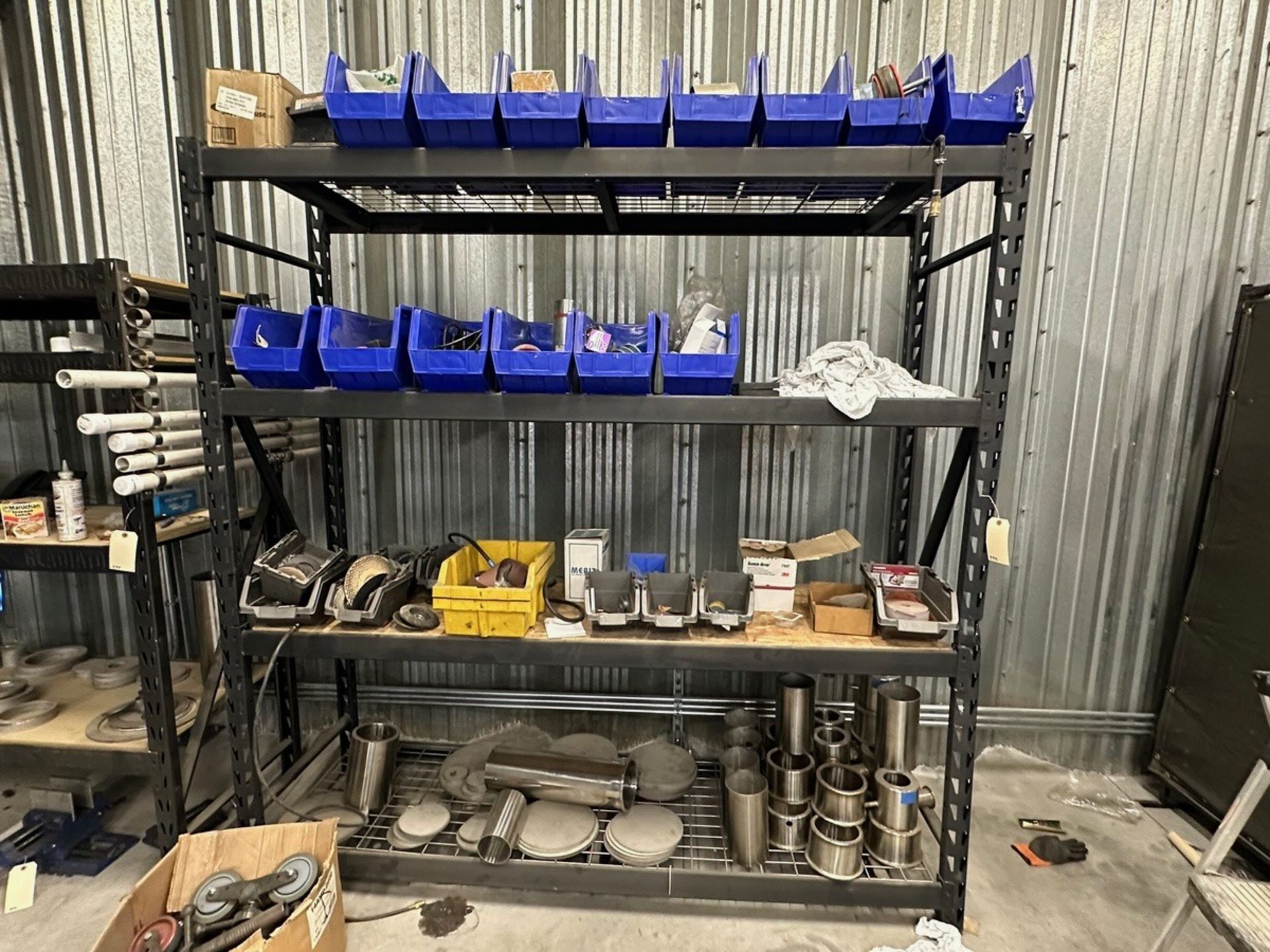 Shelf With Contents, Stainless Steel Fittings | Rig Fee $125