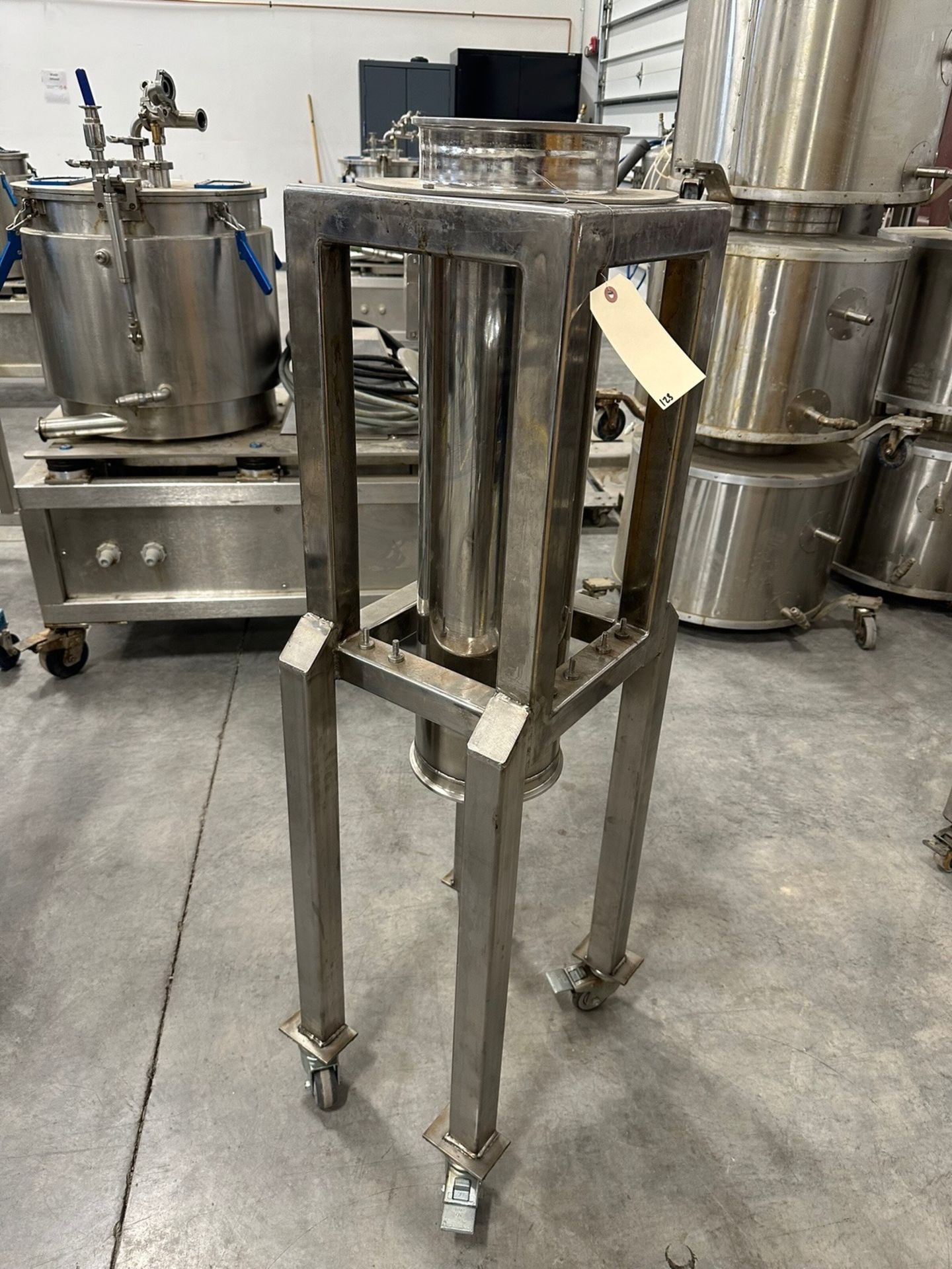 Stainless Steel Holding Tube on Stand - Subj to Bulk | Rig Fee $75 - Image 3 of 3