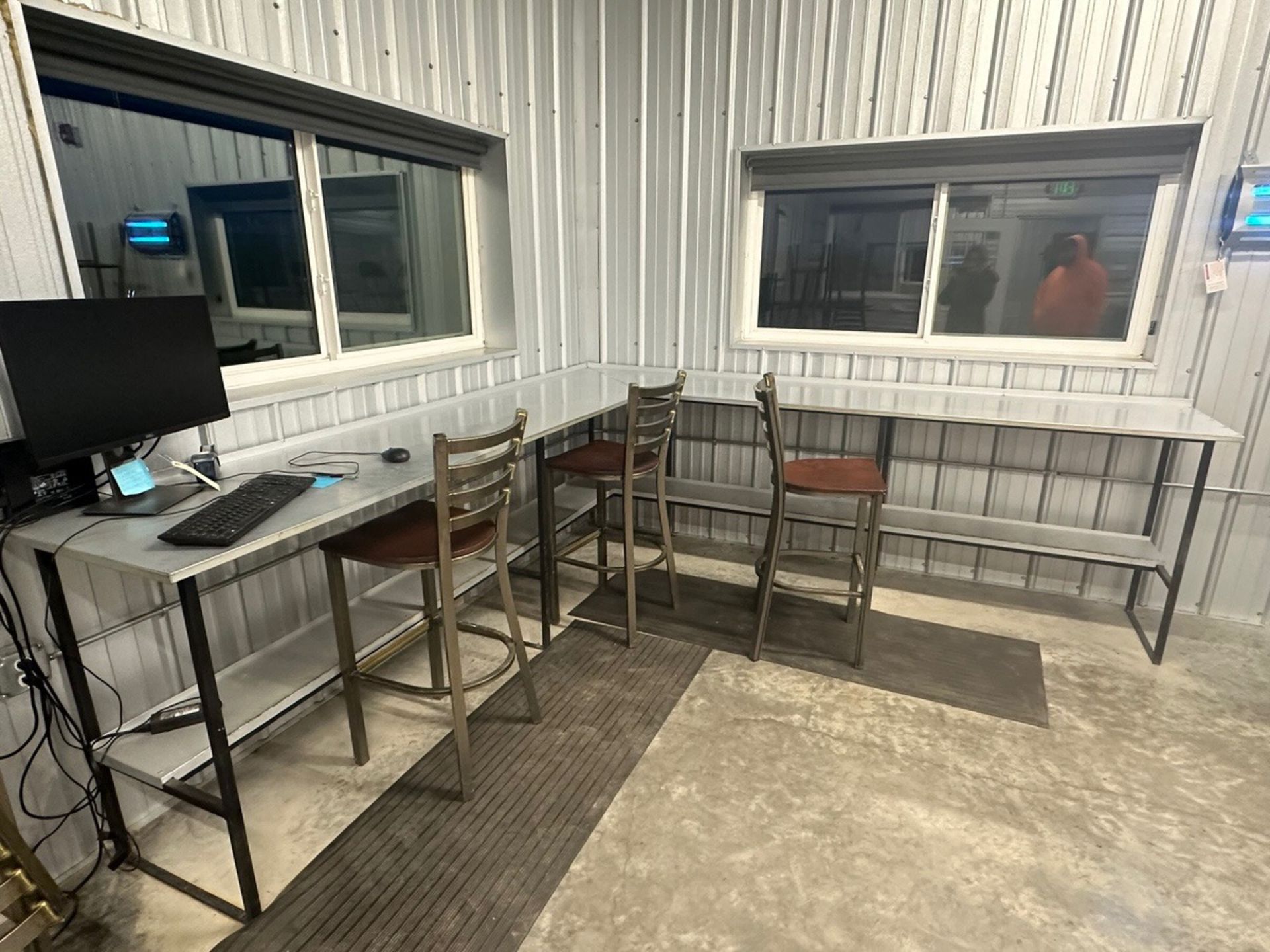 L Table With 3 Chairs, Computer | Rig Fee $75