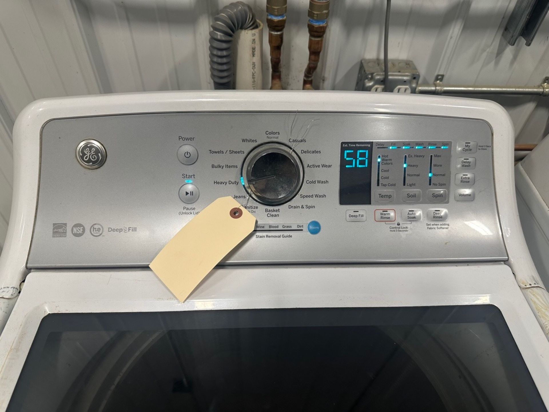 GE, Energy Star, Clothing Washer, Model GTW680BSJ6WS, S/N MM121684G | Rig Fee $75 - Image 2 of 4