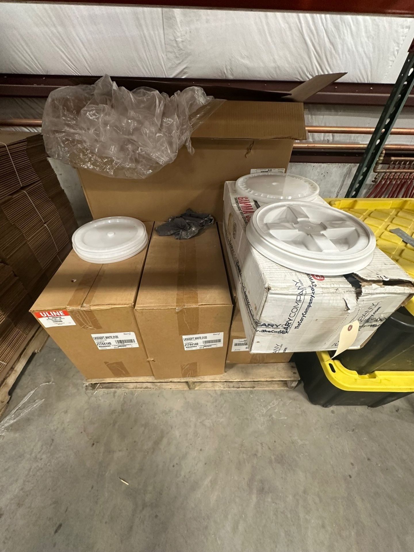 Pallet of Bucket Lids | Rig Fee $35