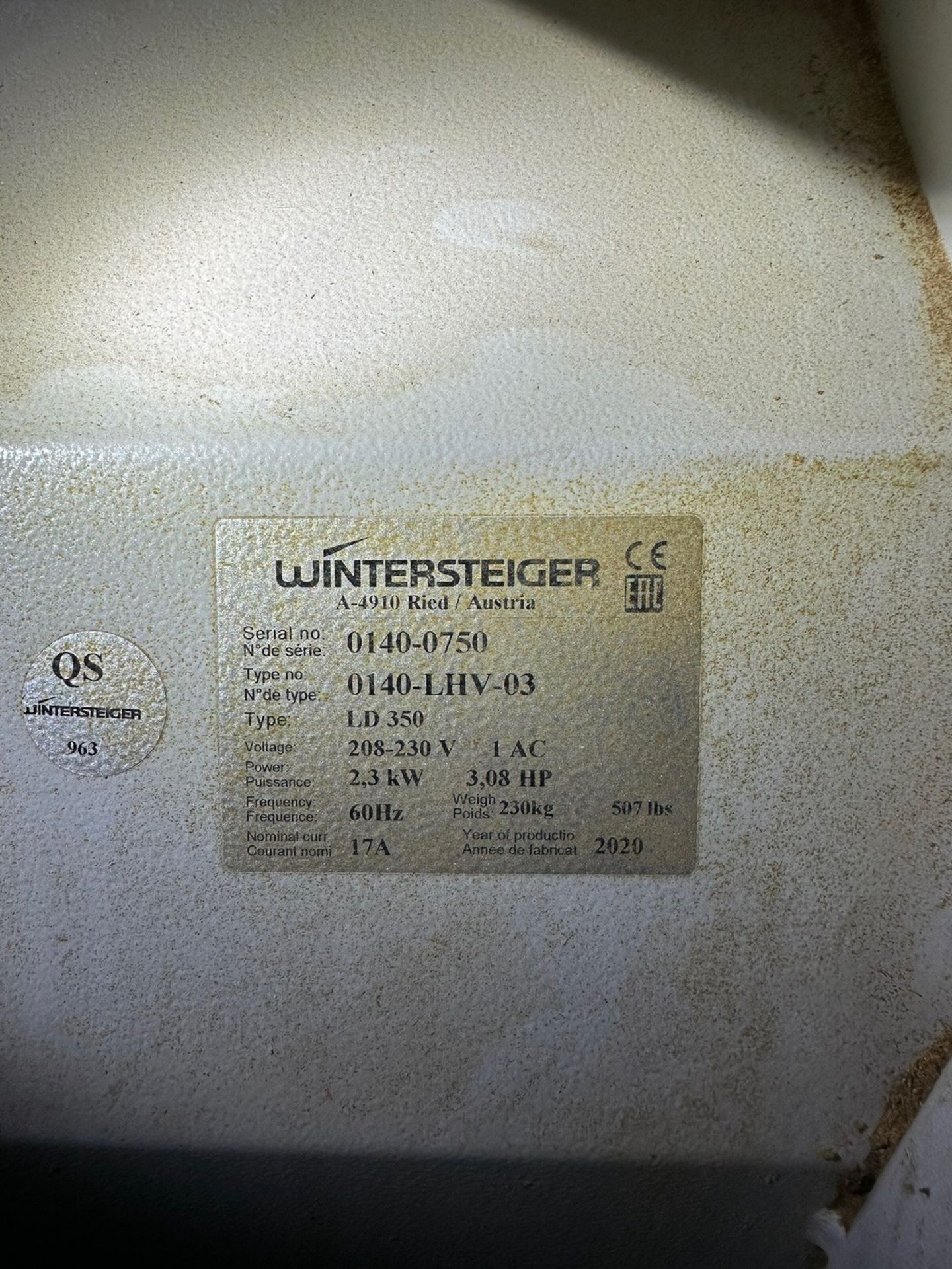 Wintersteiger Grinder, Model LD 350, S/N 0140-0750 | Rig Fee $350 - Image 7 of 7