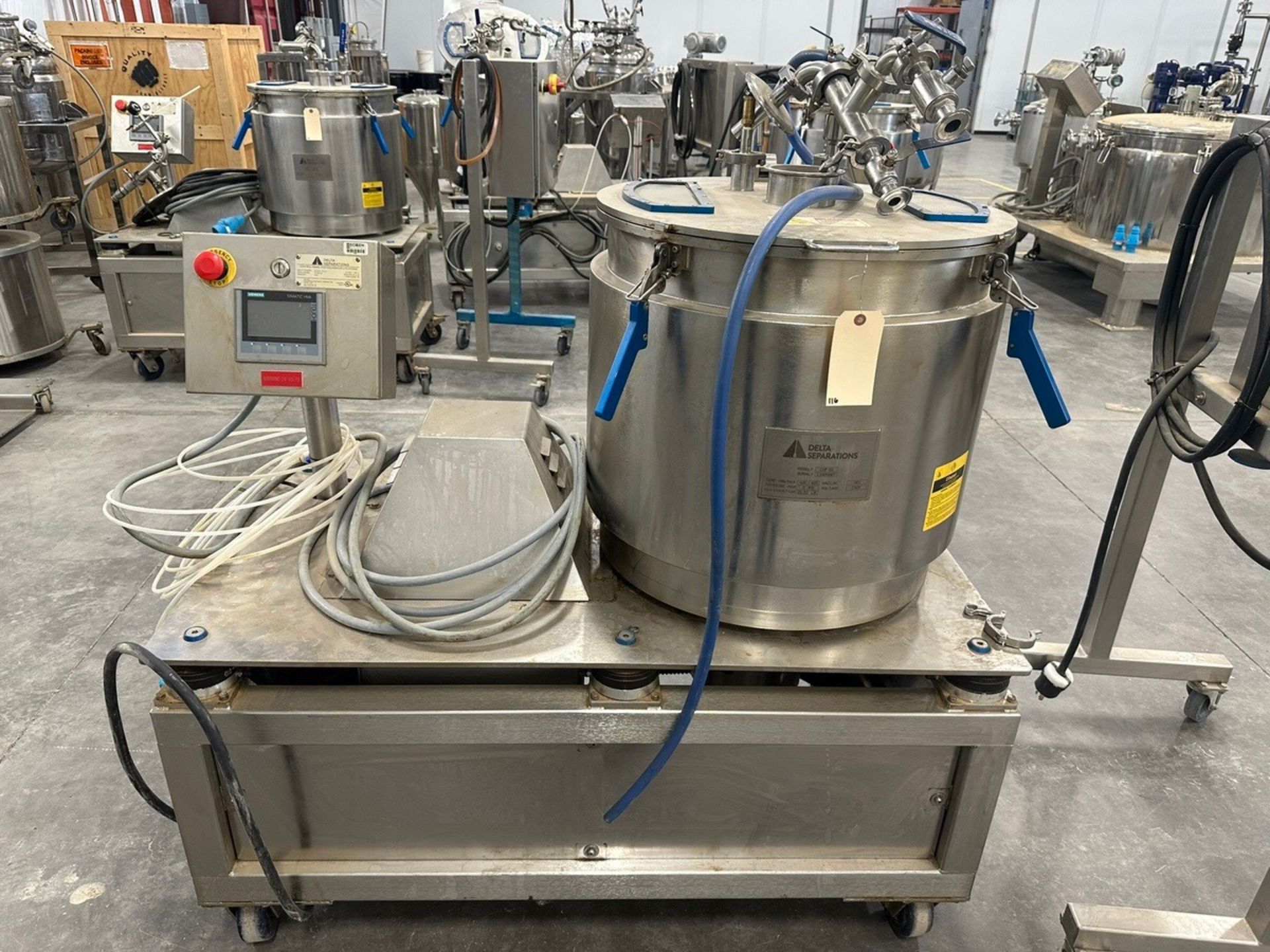 Delta Separations, Separator with panel, and Vessel, Model CUP30, S/N C30 | Rig Fee $250