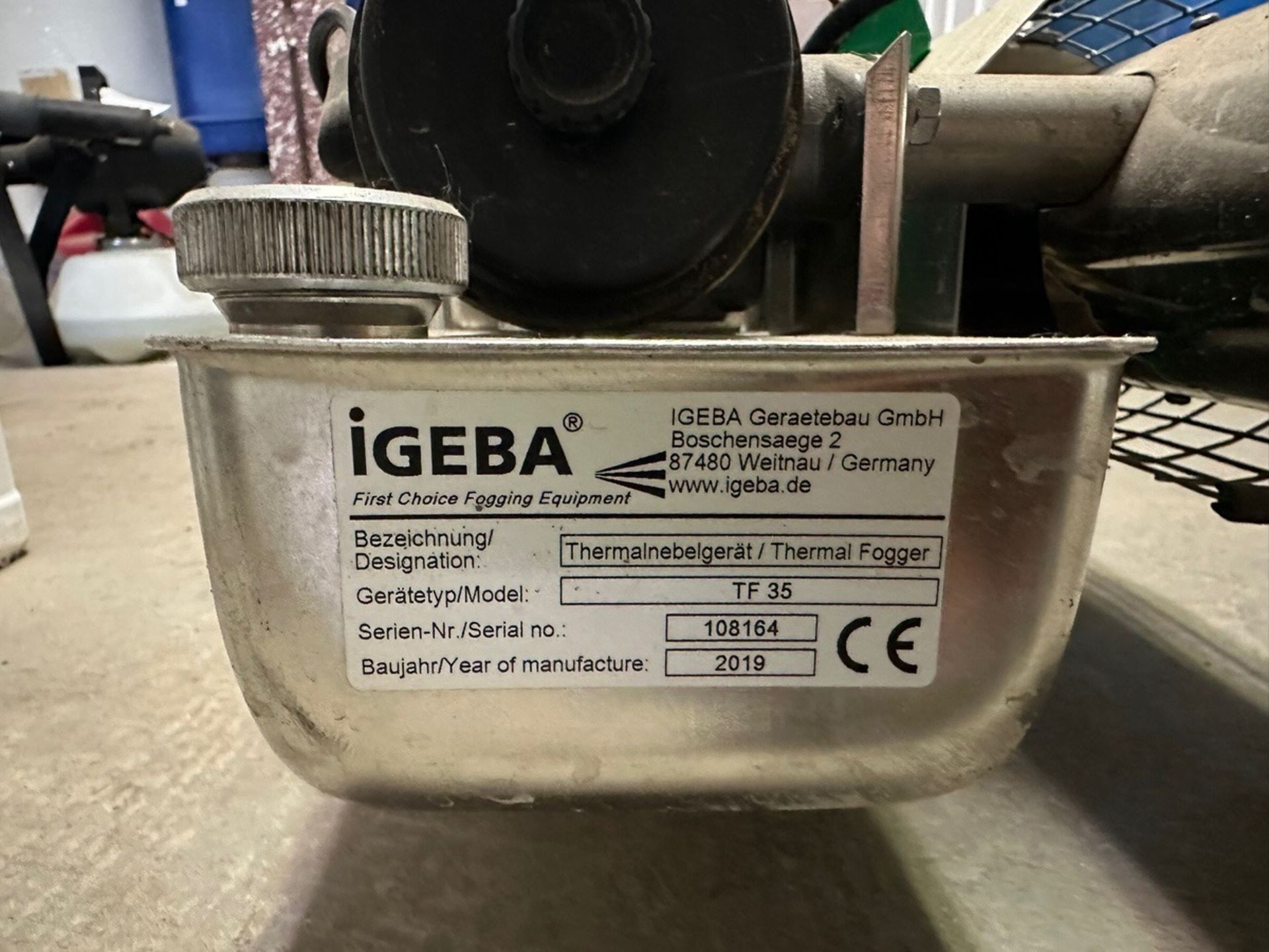Igeba Fogger, Model TF 35, S/N 108164, Year 2019 | Rig Fee $35 - Image 5 of 5