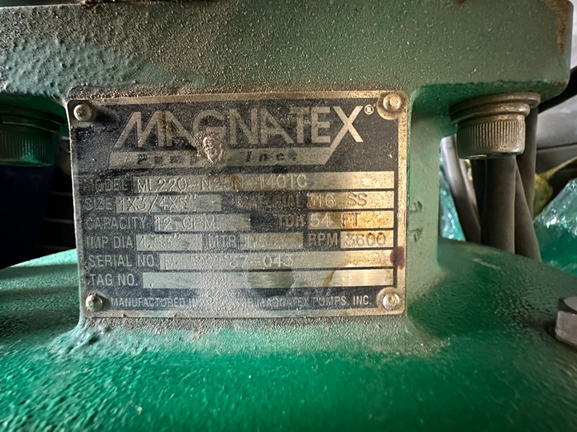 Magnatex, Pumps, Centrifugal Pump, Model ML 220 N25N-140TC | Rig Fee $35 - Image 3 of 3