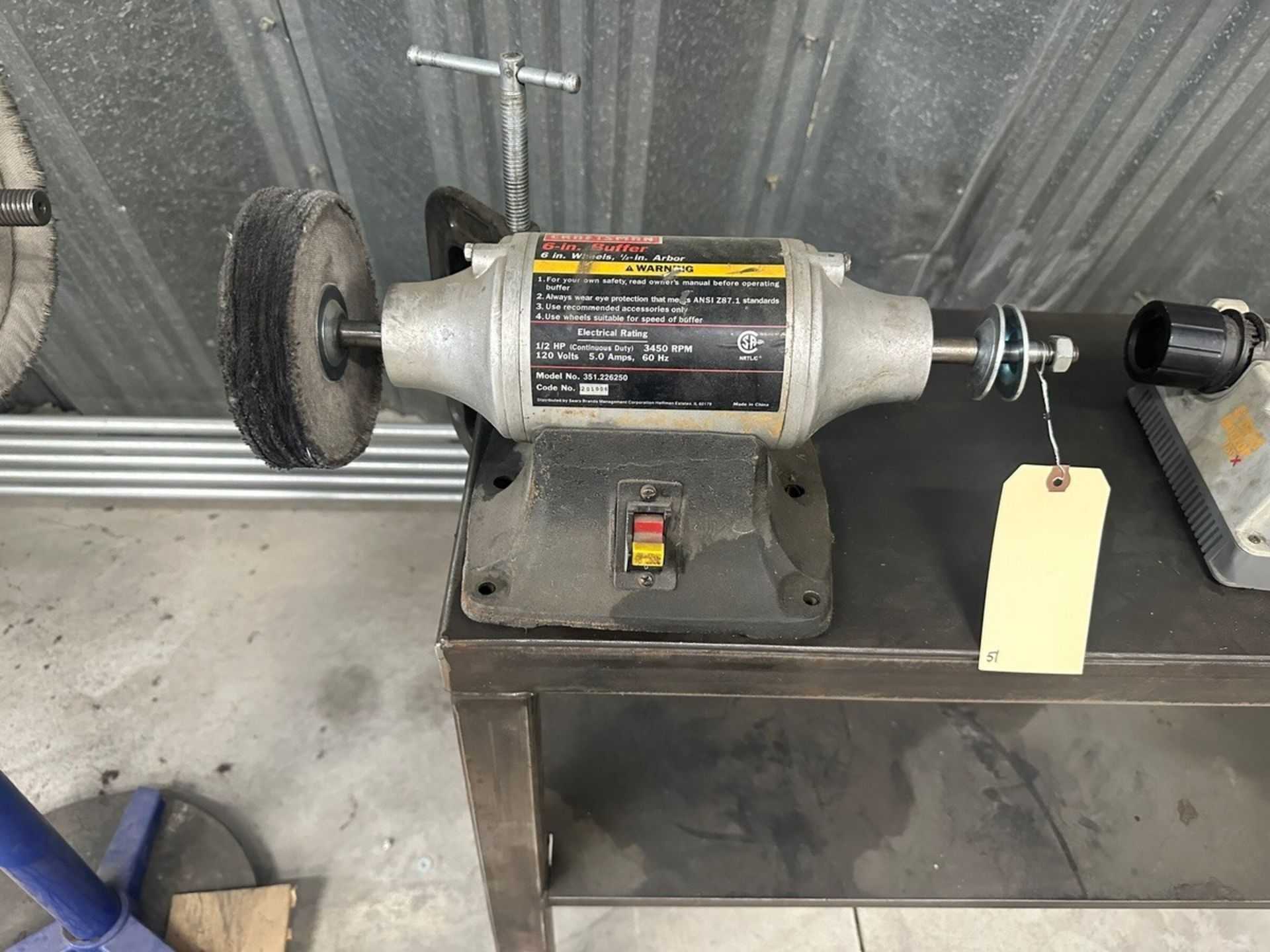 Craftsman 6'' Buffer, Model 351.226250 | Rig Fee $35