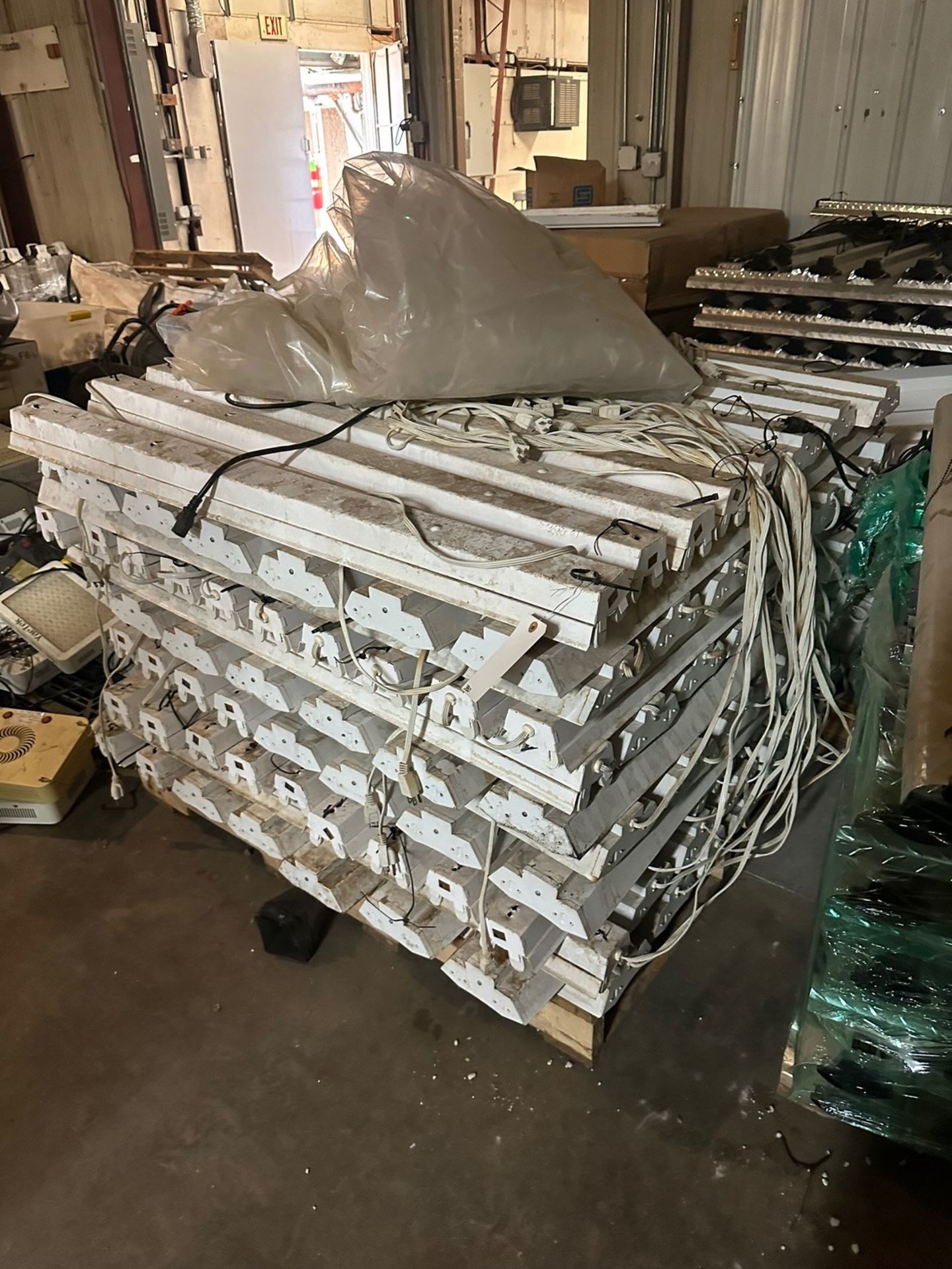 Lithonia Model 1233 Fluorescent Shop Lights, 1 full Pallet, 2 Partial Pallets | Rig Fee $50 - Image 3 of 3