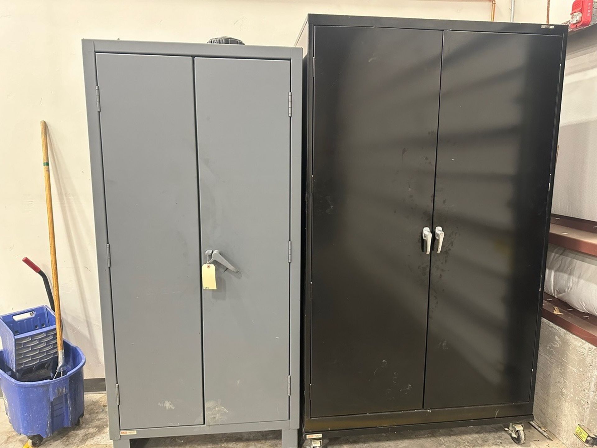 2 Metal two door Cabinets | Rig Fee $150