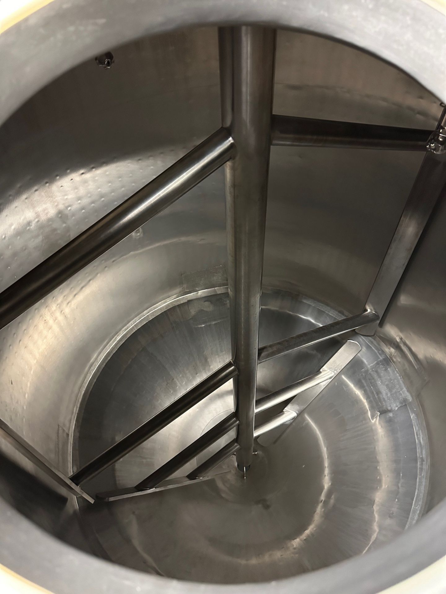 Anco 2,000 Gallon Stainless Steel Tank - Cone Bottom, Glycol Jacketed, Top Mounted Agitation with - Image 4 of 7