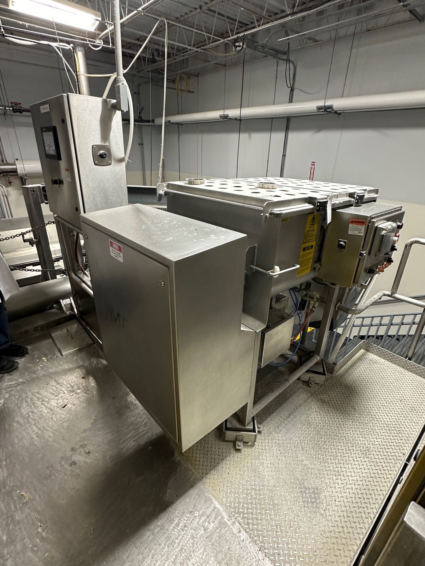 AMFEC Model 510 Stainless Steel Twin Shaft Paddle Mixer - S/N 060309 - Rice Lake Lo | Rig Fee $750