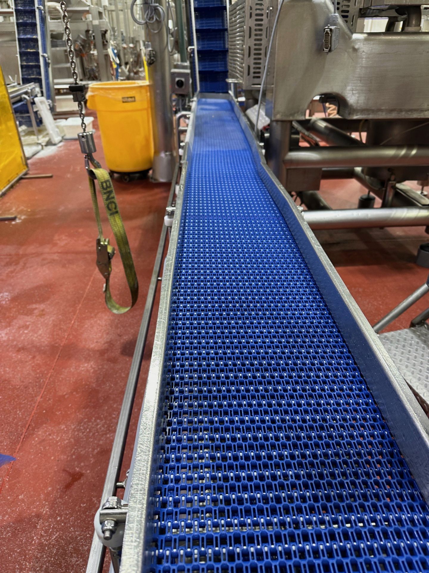 Stainless Steel Frame Mobile Two Level Conveyor, 12" x 16' OAL Top and Bottom - Image 3 of 4