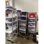 (5) Racks with all Bins and Lids | Rig Fee $175