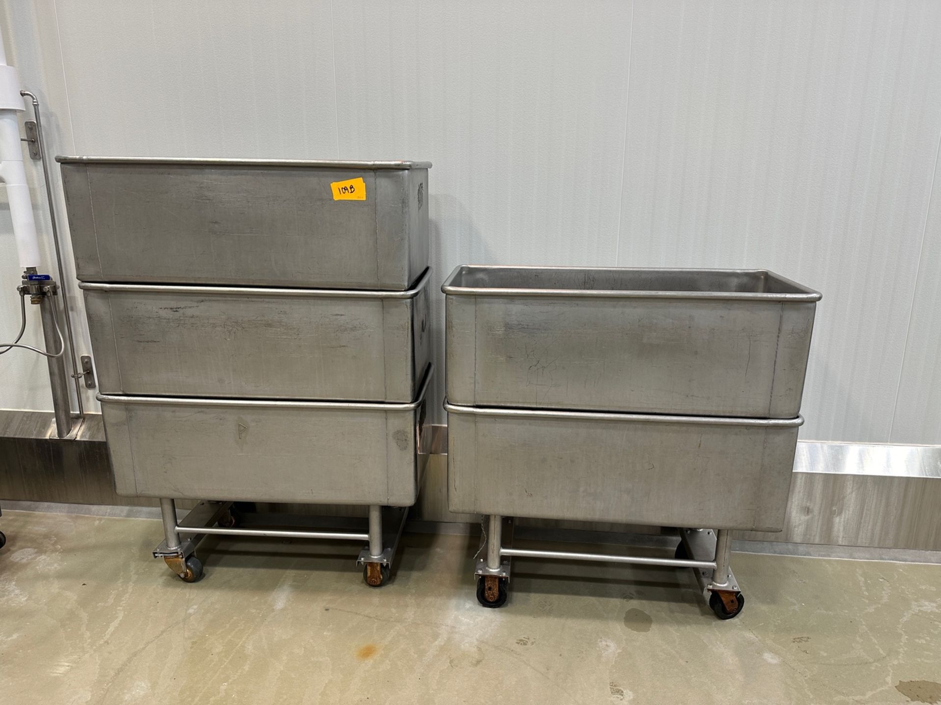 (5) Stainless Steel Mobile Hoppers | Rig Fee $125