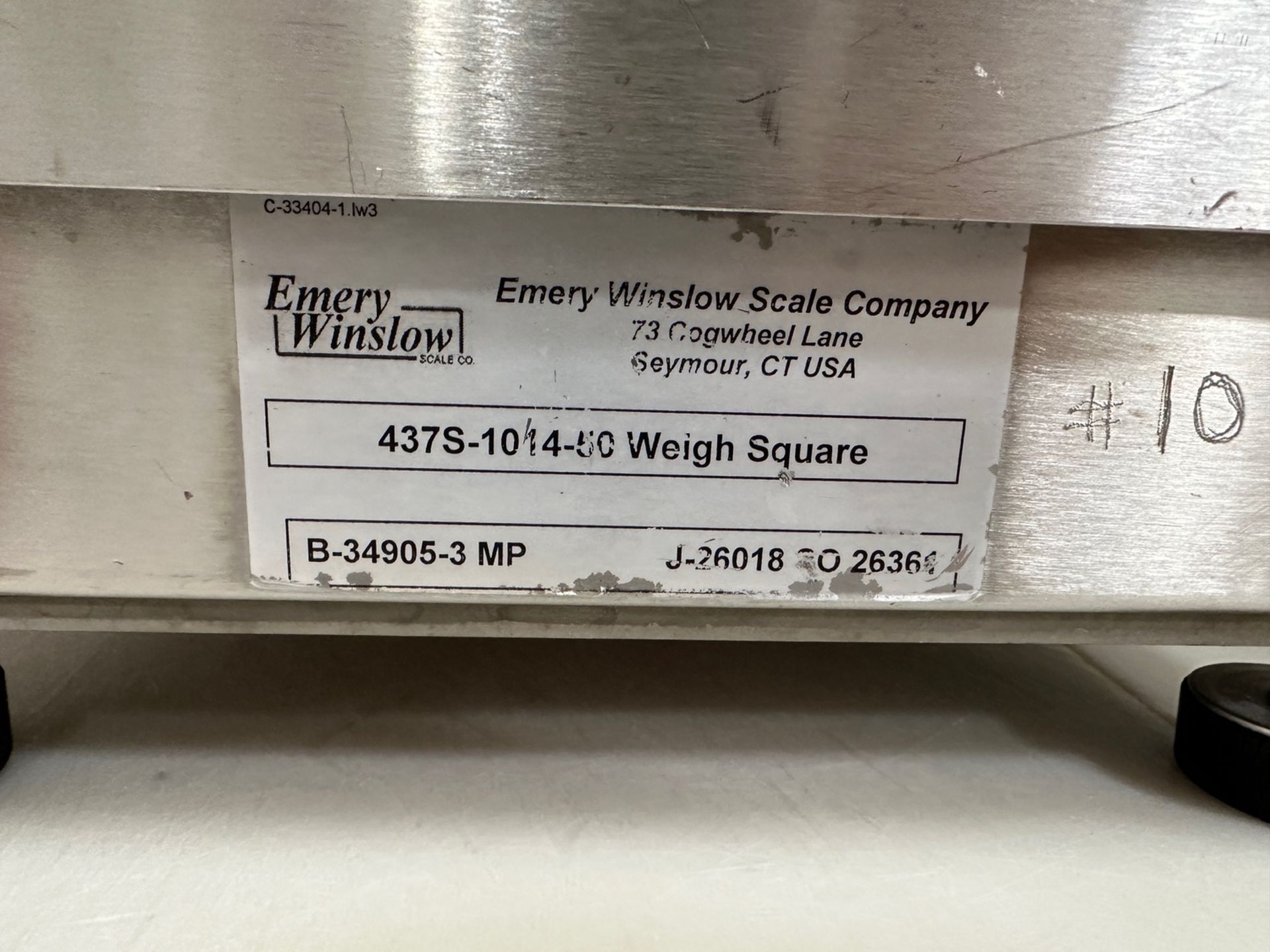 Emery Winslow Stainless Bench Top Scale, Model 7400E, 18"x18", 437S-10 - Subj to Bulk | Rig Fee $25 - Image 3 of 7