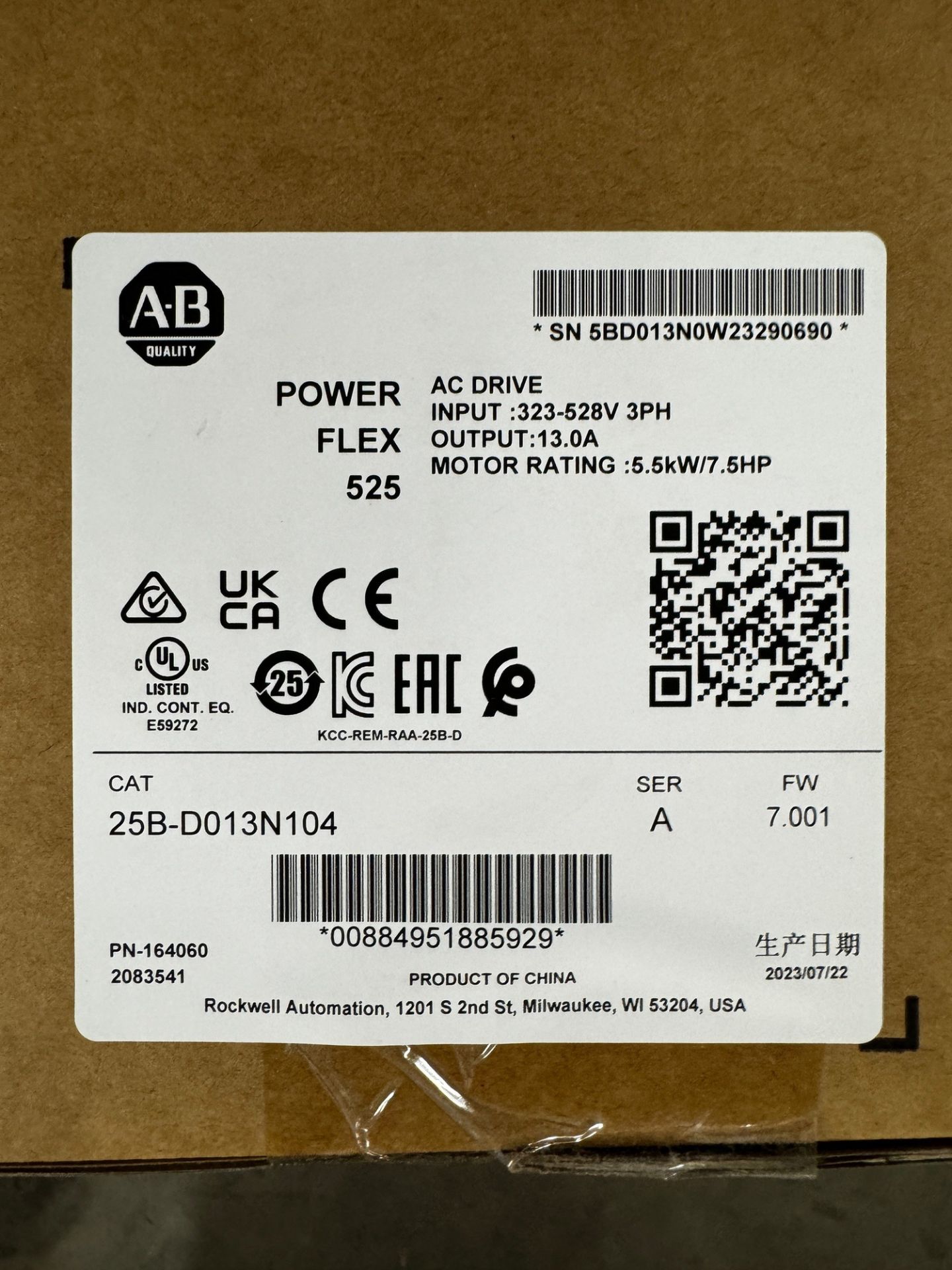 (2) Allen Bradley Power Flex 525 AC Drives | Rig Fee $25 - Bild 3 aus 3