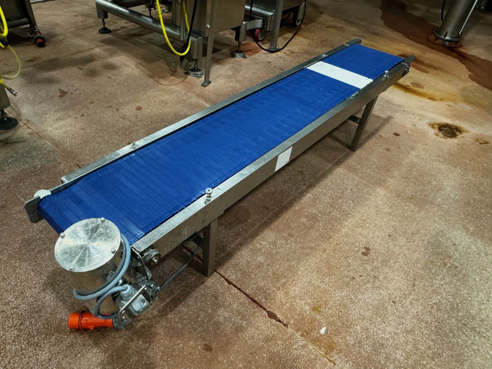 Stainless Steel Frame Conveyor, 14"W x 93" OA Length