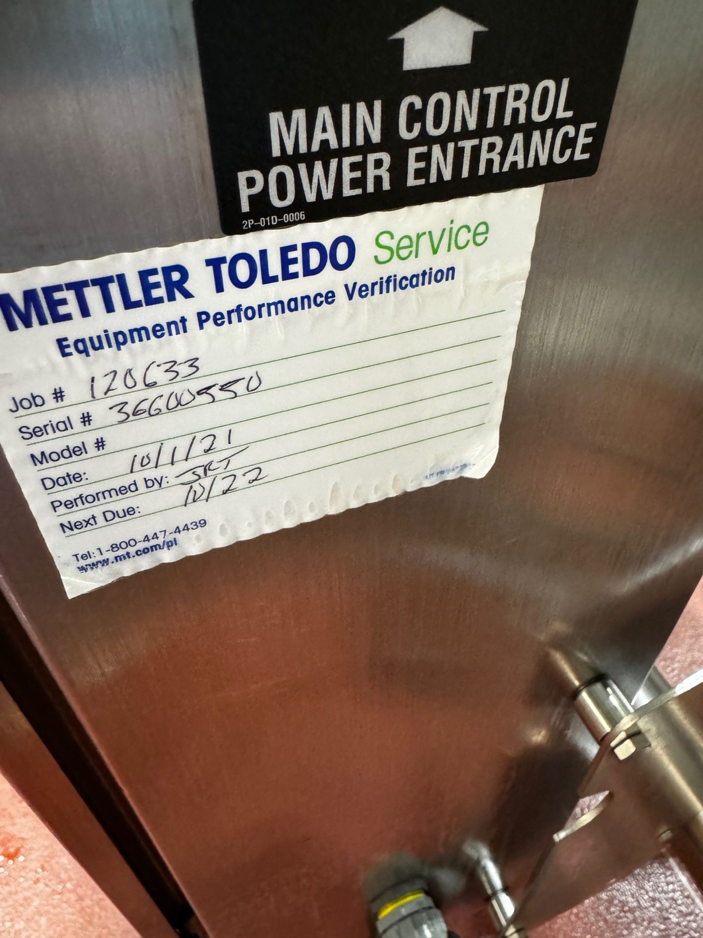 Mettler Toledo Hi-Speed Checkweigher, 12" W x 53" OAL, S/N 36600550 - Image 2 of 4