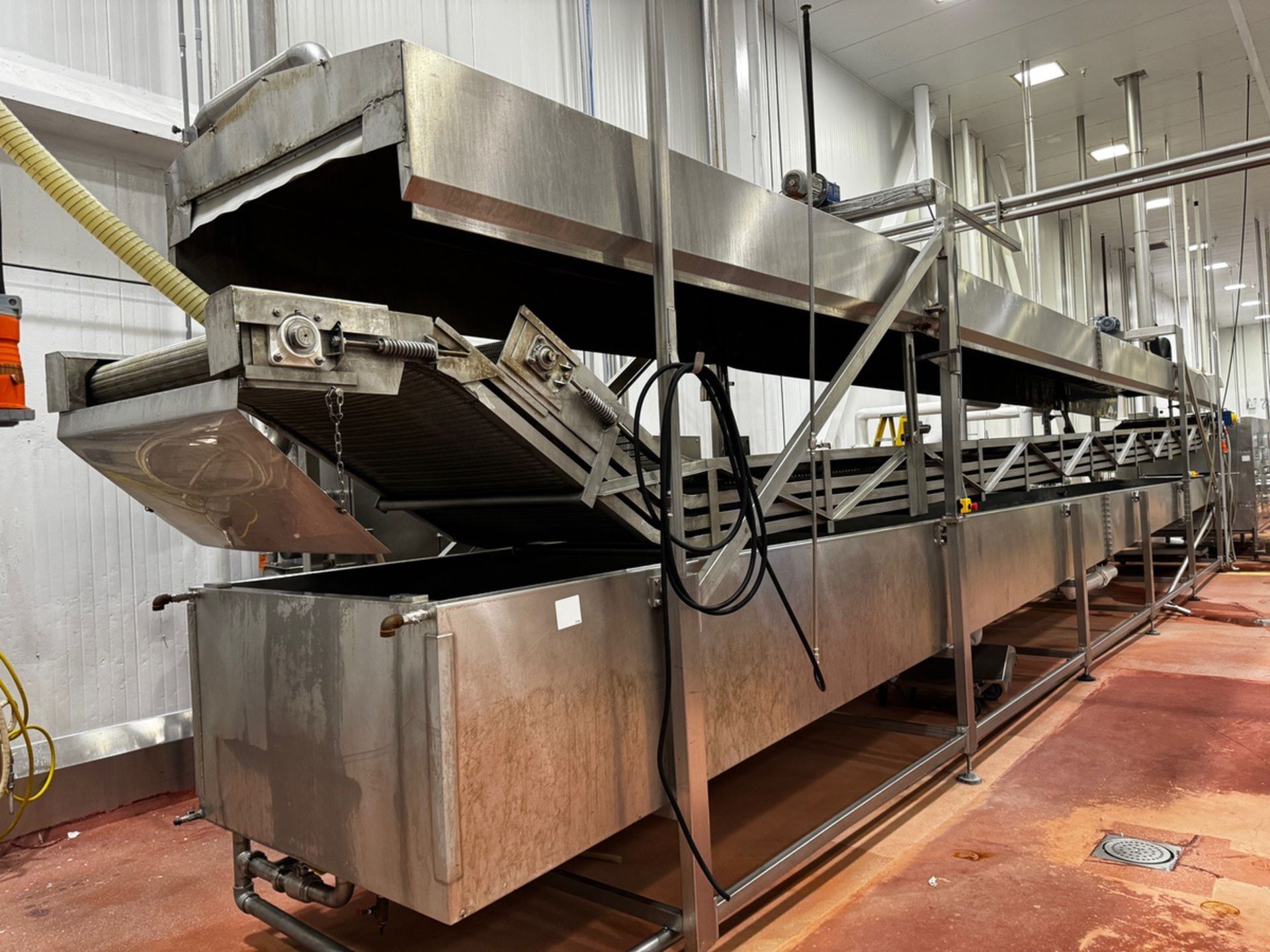 Continuous Hot Water Immersion Cooker, 39" Stainless Mesh Belt, 50' O - Subj to Bulk | Rig Fee $7900