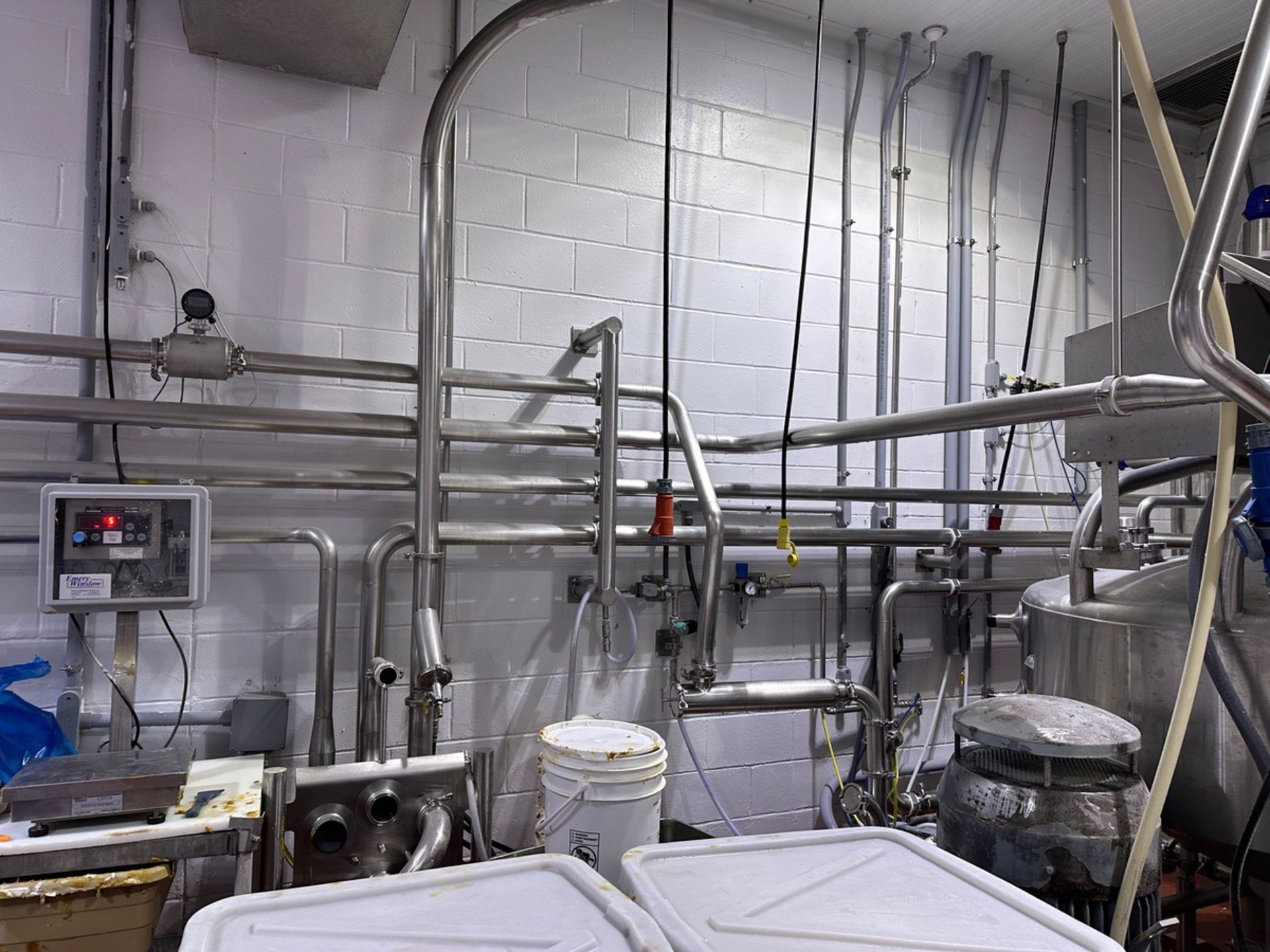 Stainless Sanitary Piping and Flow Meters in Liquefier Room - Image 2 of 2