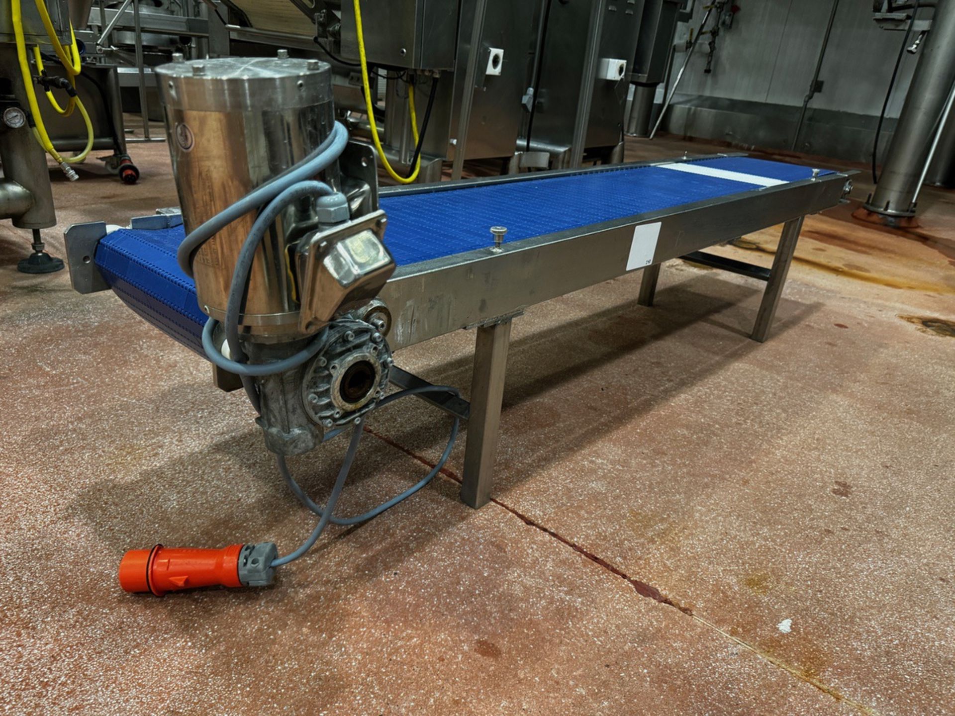 Stainless Steel Frame Conveyor, 14"W x 93" OA Length - Subj to Bulk | Rig Fee $150 - Image 2 of 4