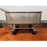 (Qty 2) Stainless Steel Mobile Hoppers | Rig Fee $50