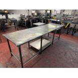 Stainless Steel Table, Approx 30" x 95" | Rig Fee $50