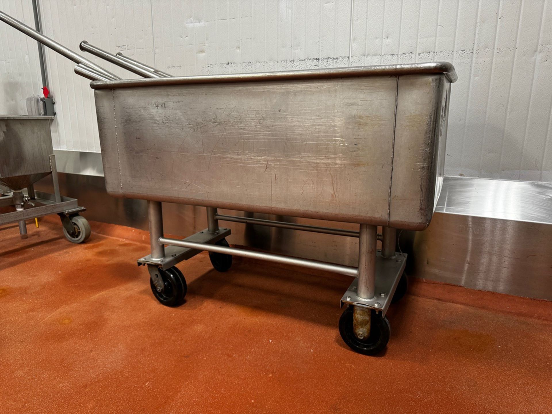 (Qty 2) Stainless Steel Mobile Hoppers - Image 2 of 2