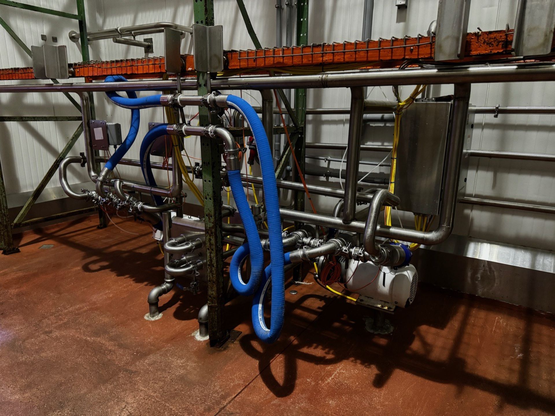 2018 Cream and Milk Liquid Processing Skid with (2) 10 HP Centrifugal Pumps, Sanitary Flex Hose, Tr - Bild 12 aus 12