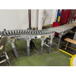 (2) Hytrol Power Roller Conveyor Sections, 15" W x 64" OAL and 22" W x 88" OAL | Rig Fee $200