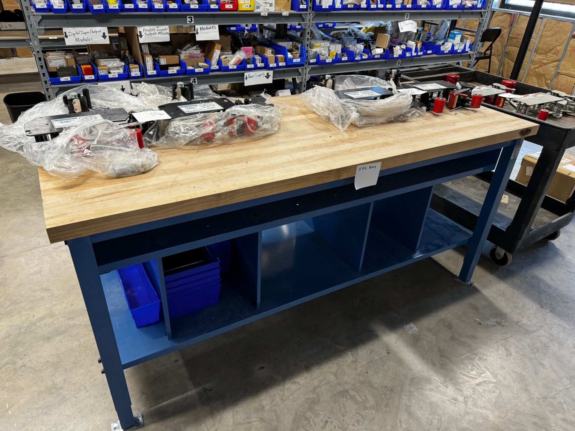 Global Wood Top Work Bench - Bench Only No Contents | Rig Fee $175