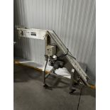 Kleenline Stainless Steel Portable Incline Flighted Conveyor with Yasakawas V7-4X V | Rig Fee $50
