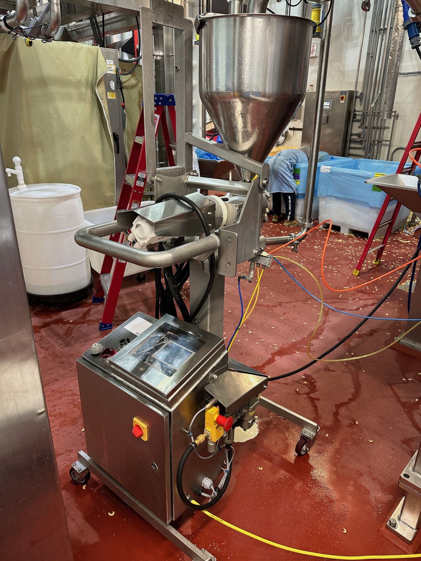 Stainless Steel Hopper Depositor For Vertical Form Fill and Seal, AMPCO PD Pump | Rig Fee $200